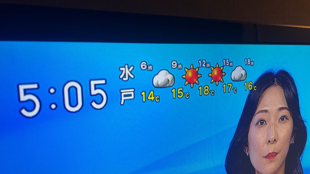 NHK朝5時のニュース