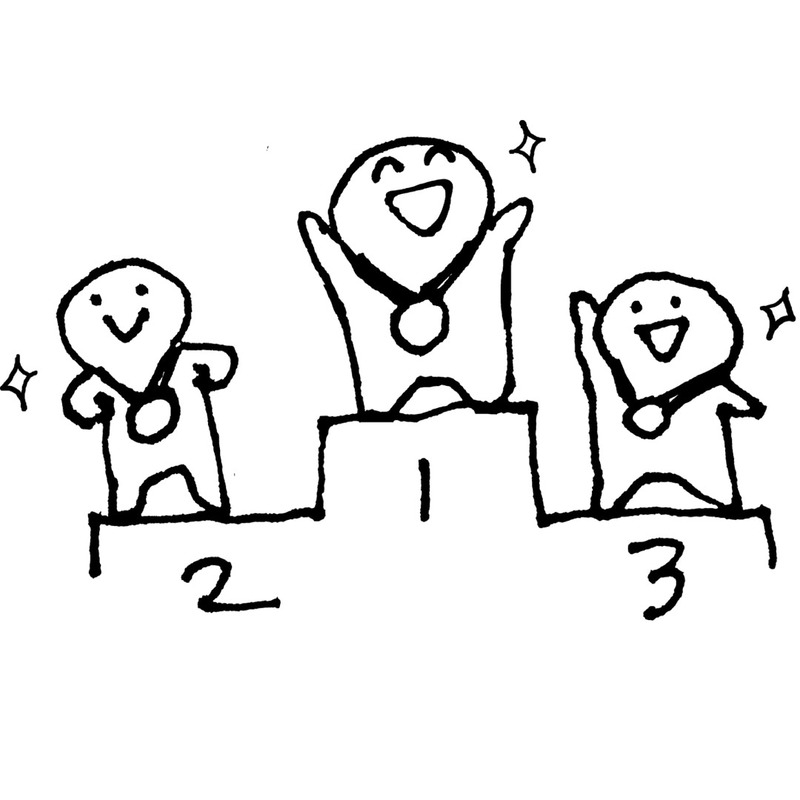 短パンカップ表彰台イメージ